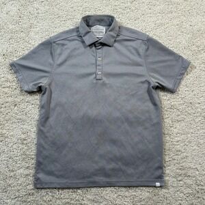 Ministry of Supply Apollo Polo Large Grey Short Sleeve Breathable Tech Shirt